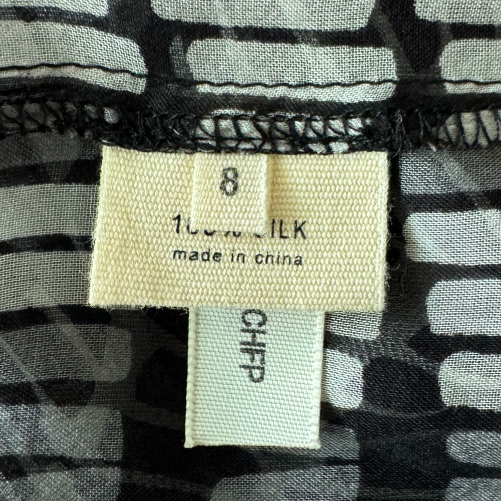L'AGENCE Black and White Blouse Size 8 - Picture 13 of 16